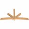 Ekena Millwork Alberta Timber Gable Bracket, Western Red Cedar, 108"W x 58"H x 5 1/2"D x 5 1/2"F, 13/12 Pitch GBW108X58X0606ALB00SWR - alternate 2